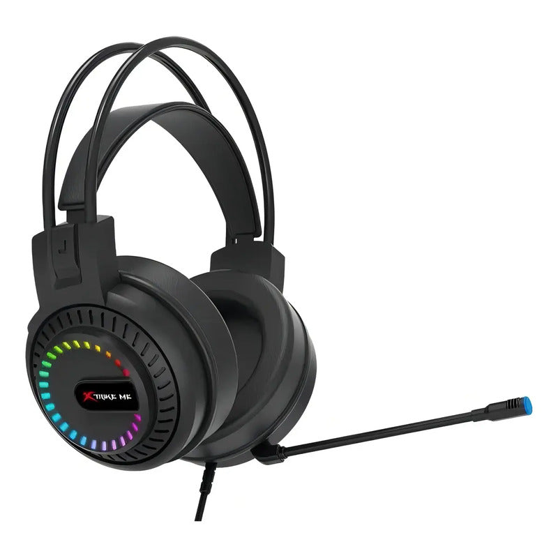 Auricular Gamer Rgb Pc Microfono Xtrike Me Hp-318 Negro
