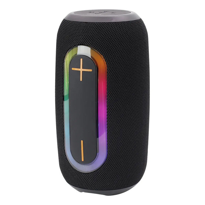 Parlante Miccell Portatil Bt Fm Usb Rgb Vq - Sp49 Negro Negro