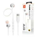 Auricular Jbl Tune 310c Conexion Tipo C Blancos Blanco