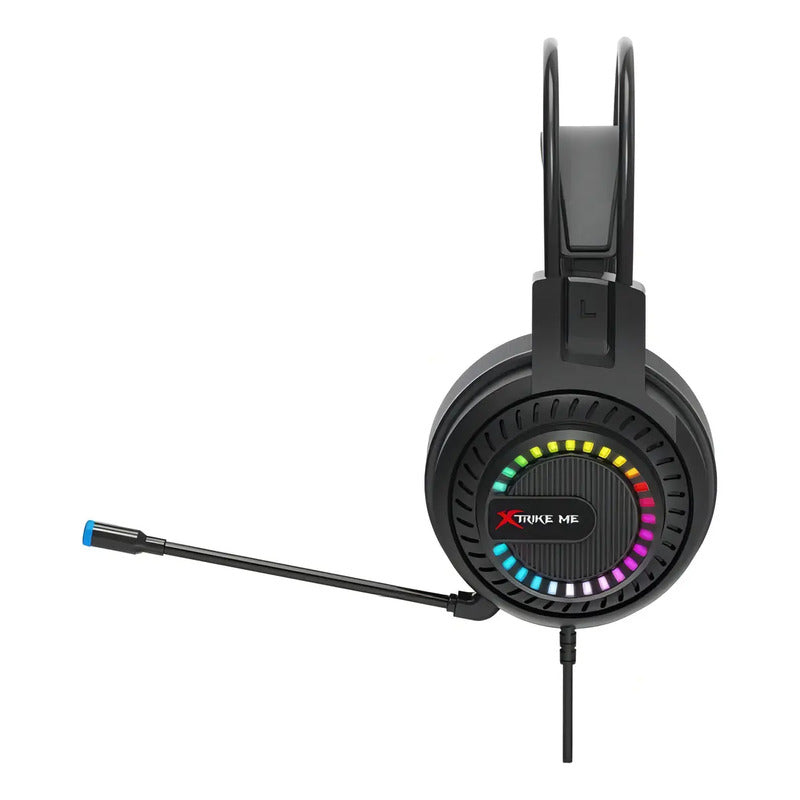 Auricular Gamer Rgb Pc Microfono Xtrike Me Hp-318 Negro