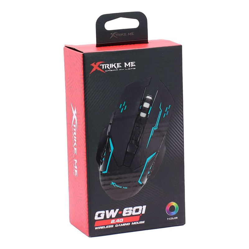 Mouse Inalambrico Gamer Xtrike Me Gw601  3200 Dpi Negro