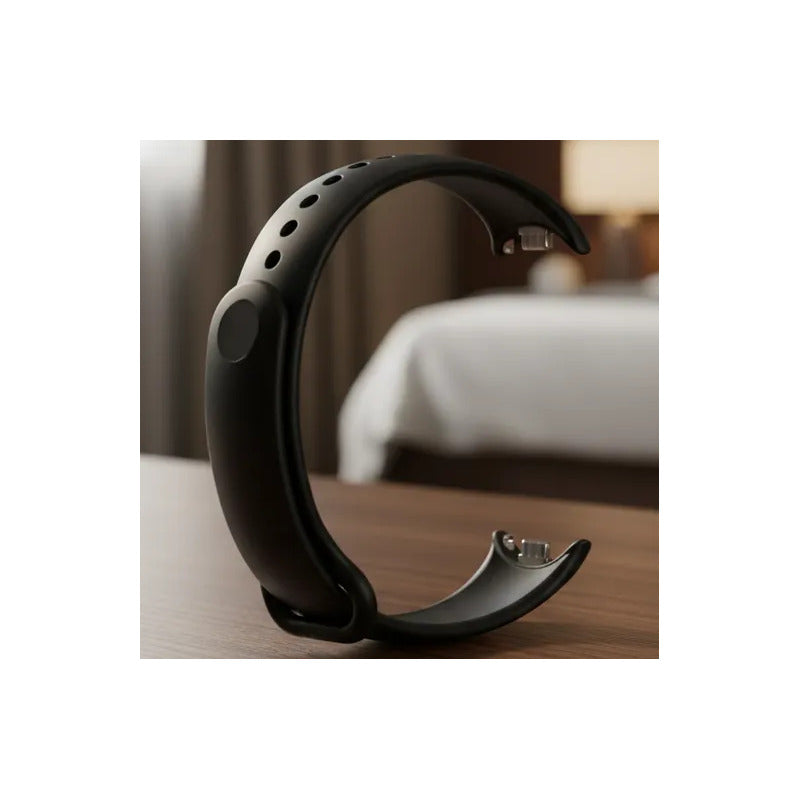 Pulsera De Silicona Para Xiaomi Band 8 ,9, 10 Ajustable Negro 1.5 Cm