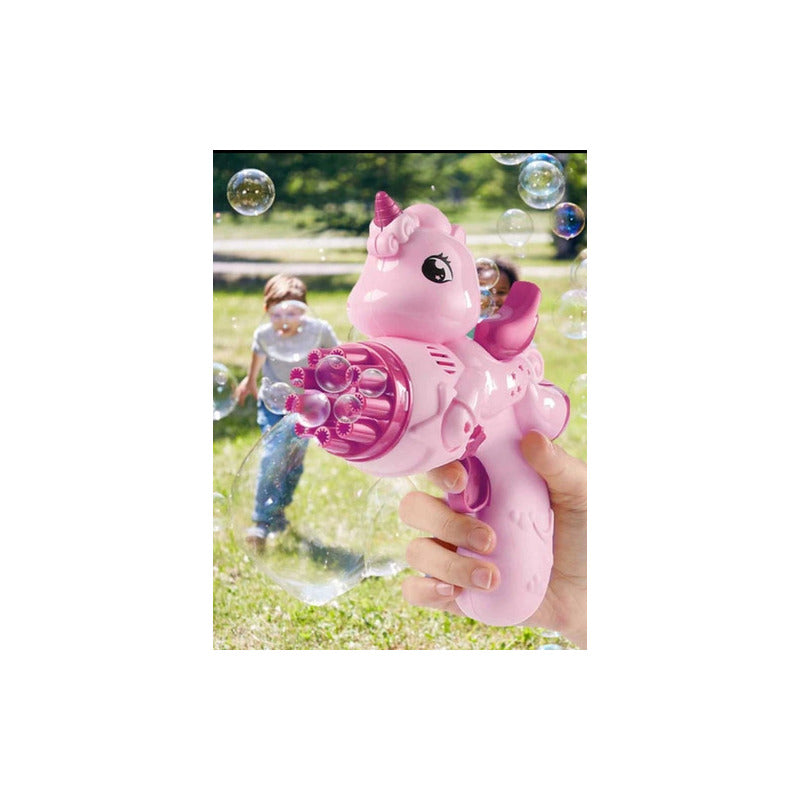 Pistola De Burbujas A Pila Unicornio. Gran Canal.