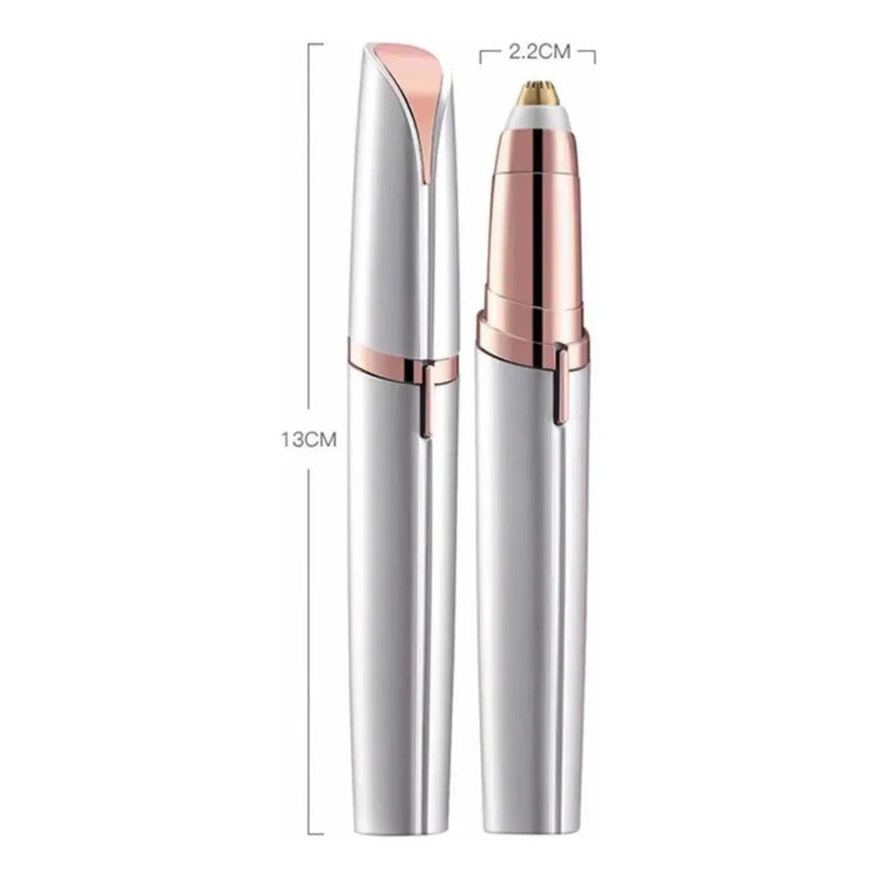 Depiladora Lapiz Portátil Para Rostro Vello Facial Cejas Blanco