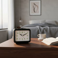 Reloj Despertador Herweg 2 Sonidos.  Negro