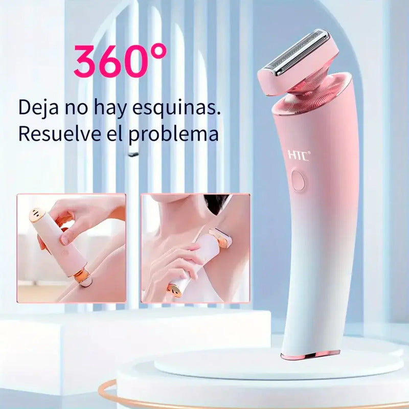 Depiladora Afeitadora Inalambrica Htc Recargable Usb Mujer