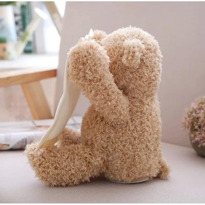 Osito De Peluche Aca Ta Con Sonido Y Movimiento Beige