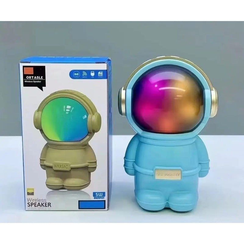 Parlante Astronauta Bluetooth, Mp3, Radio Fm Verde
