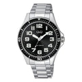 Reloj Q&q Metal Qb64j225y Plateado Negro
