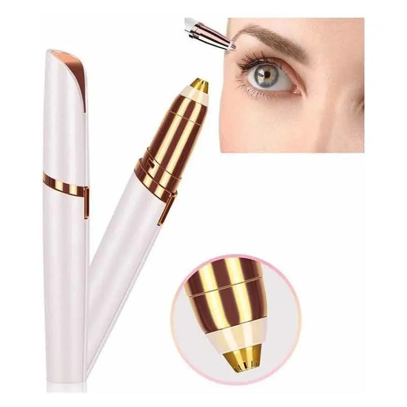 Depiladora Lapiz Portátil Para Rostro Vello Facial Cejas Blanco