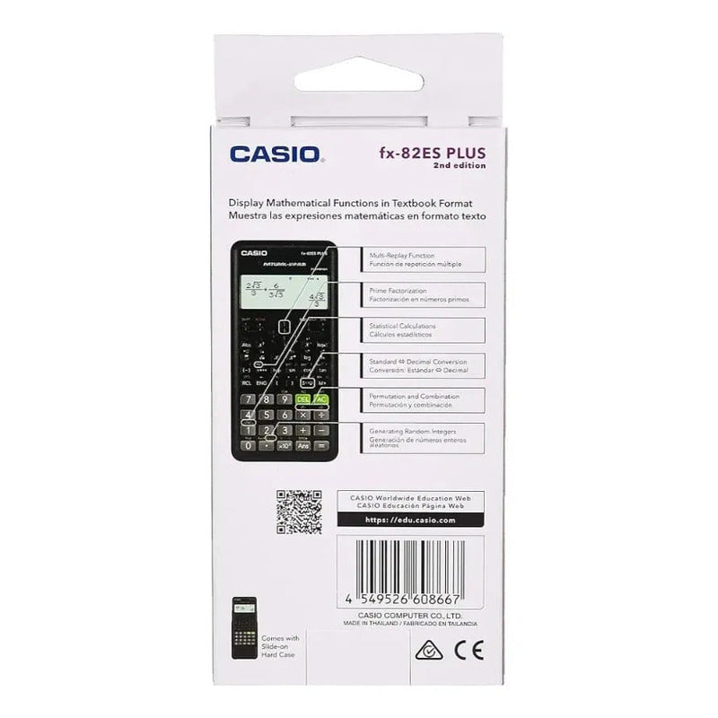 Calculadora Científica Casio Fx-82es Plus-2 Negra Negro