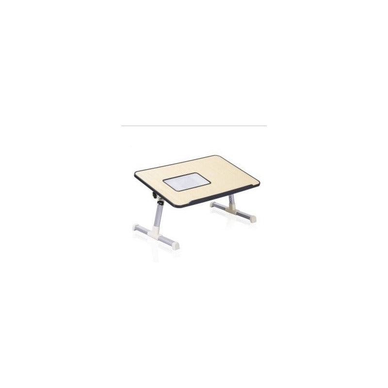Mesa Plegable Con Cooler Para Laptop, Notebook Gran Canal.  Crema