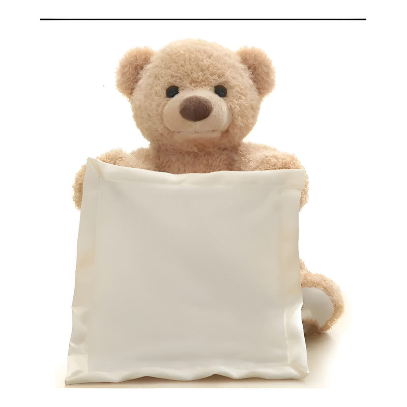 Osito De Peluche Aca Ta Con Sonido Y Movimiento Beige