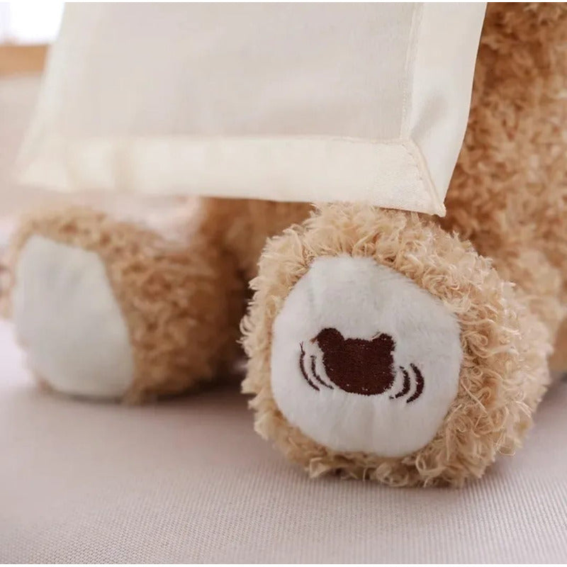 Osito De Peluche Aca Ta Con Sonido Y Movimiento Beige