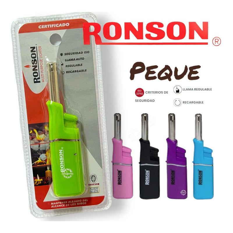 Chispero De Cocina Encendedor Multipropósito Ronson Peque Violeta