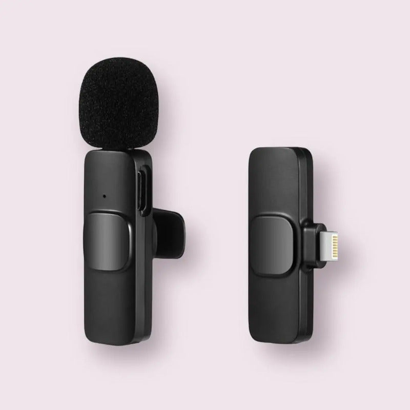 Microfono Inalambrico Solapero K8 iPhone Android Negro