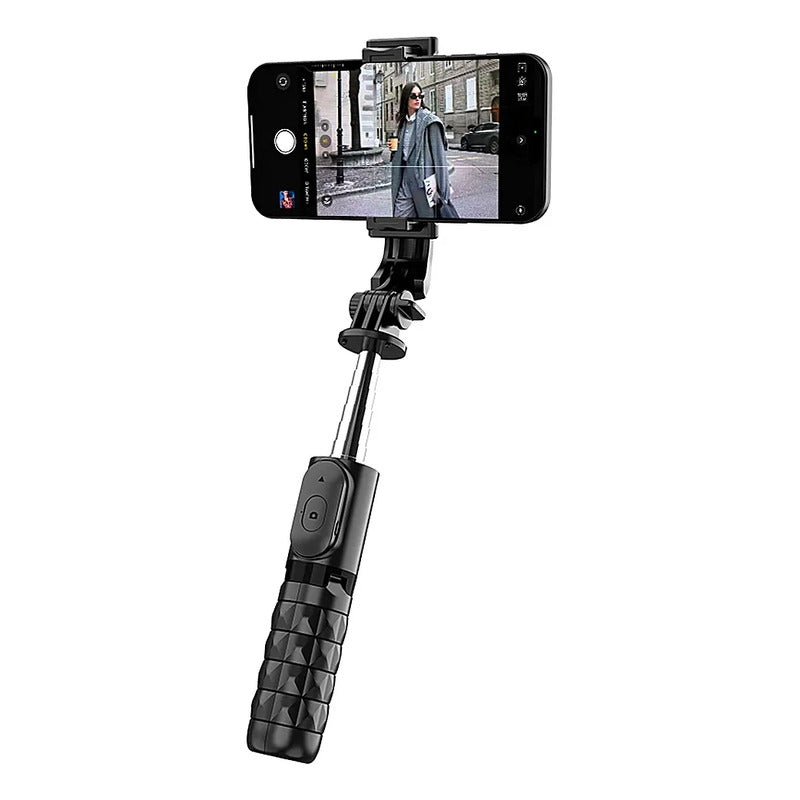 Palo Selfie Extensible Blueooth Trípode Miccell Disparador Negro