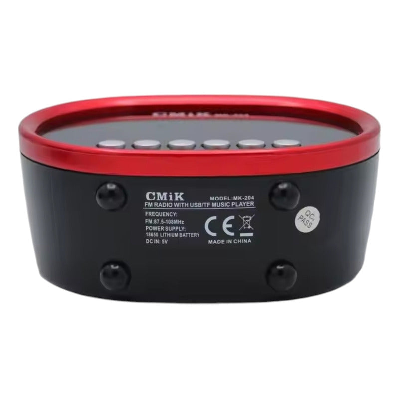 Radio Reloj Cmik Mk 204 Bluetooth Negro