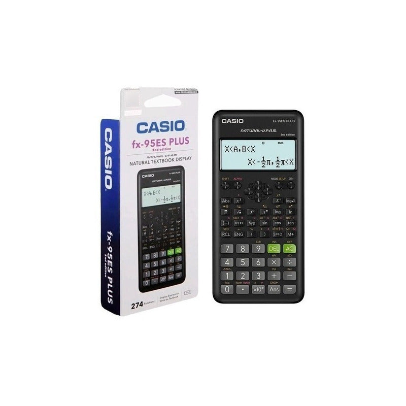 Calculadora Científica Casio Fx-95es Plus 2nd Edition.  Negro