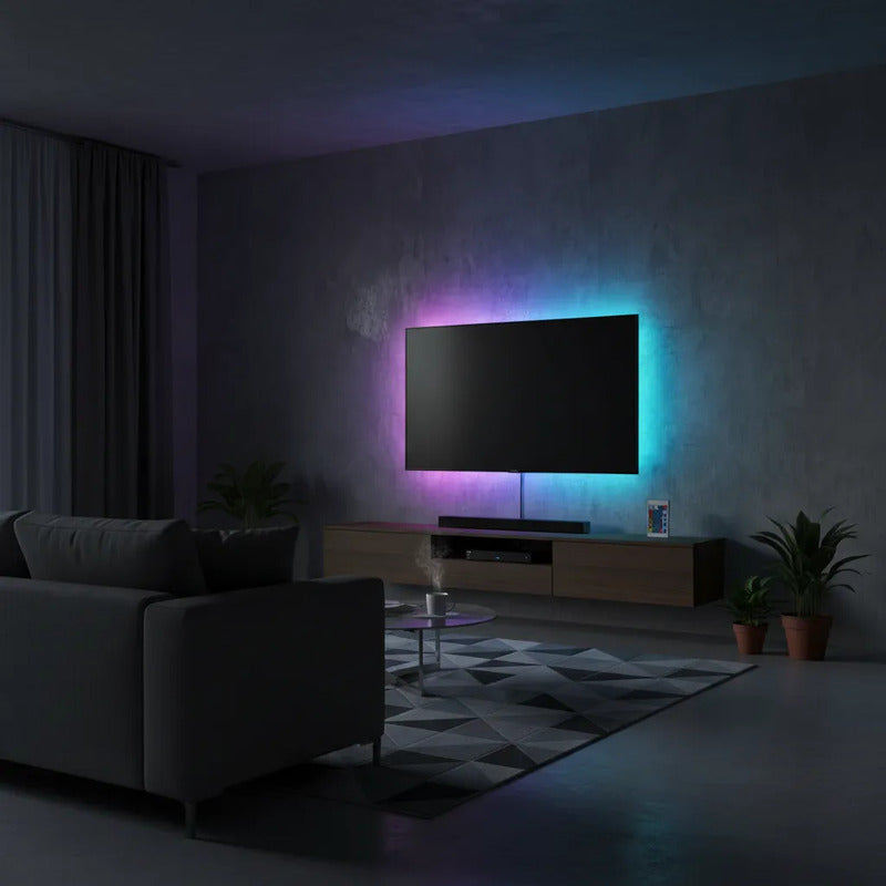 Tira De Luz Led Rgb Usb De 3 Metros Con Control Rgb