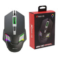 Mouse Alambrico Gamer Xtrike Me Rgb 3600 Dpi Sensor Optico Negro