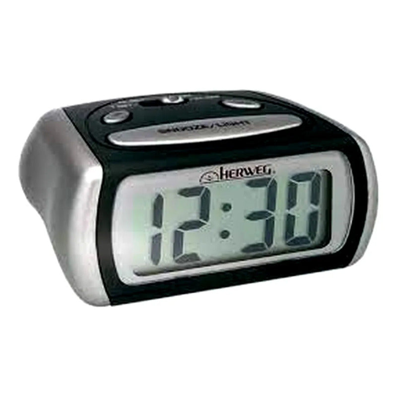 Despertador Digital Quarzo Herweg 2981 024 Gris Gris