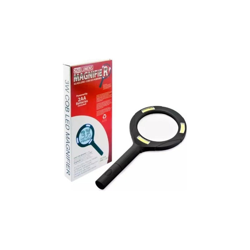 Lupa De Mano 3x Con Luz Led Para Lectura Y Detalle