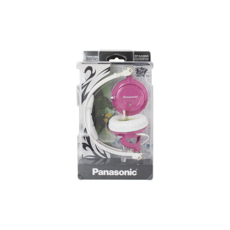 Vincha Auricular Dj Cableado Plegable Panasonic Rp-djs400ae® Rosado