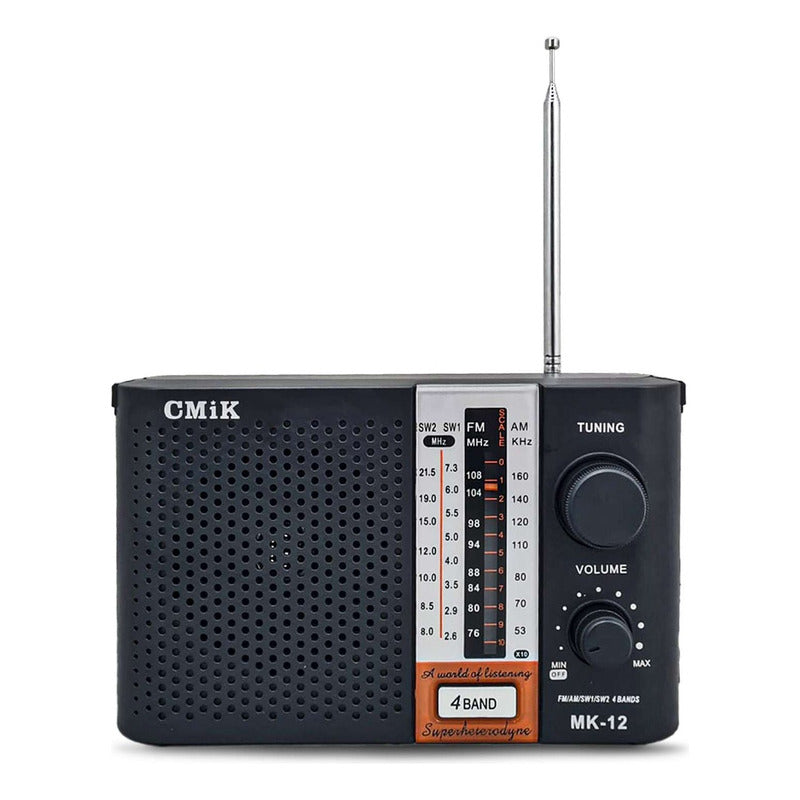 Radio Portátil Eléctrica O Pilas Cmik Mk12