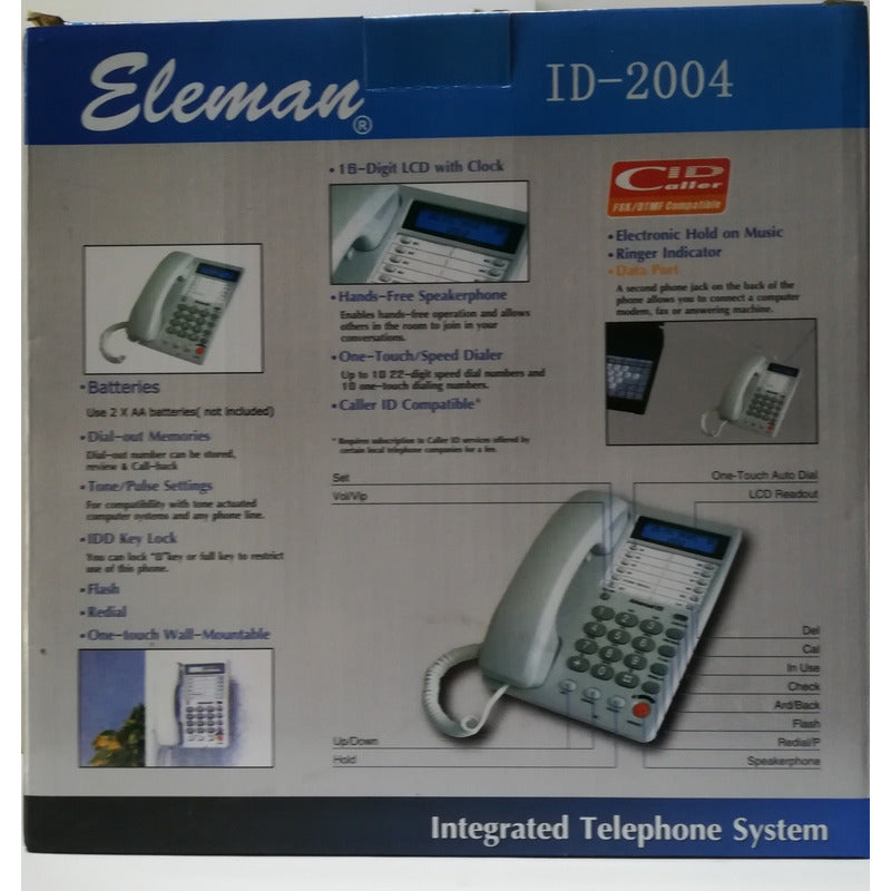 Teléfono Con Captor Eleman Id-2004. Gran Canal