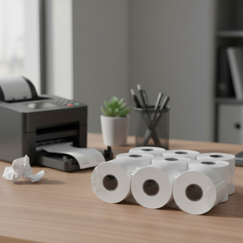 Rollo De Papel Obra Para Calculadora X 4 Unidades 57 Mm Blanco