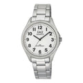 Reloj Q&q Metal C192j204y Plateado Blanco