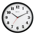 Reloj De Pared Analógico Herweg 6126 Con Diseño Moderno 26cm Negro Blanco