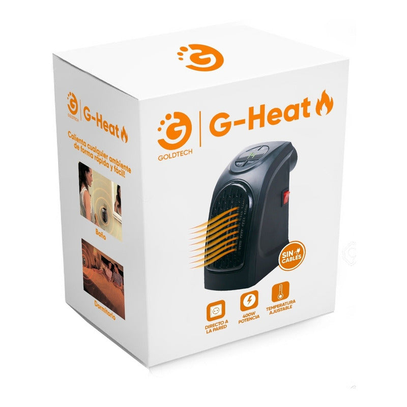 Calefactor, Estufa, Caloventilador Portátil  400w Gran Canal Negro