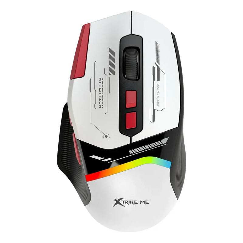 Mouse Gamer Xtrike Me Gm-323 Rgb Multicolor Blanco