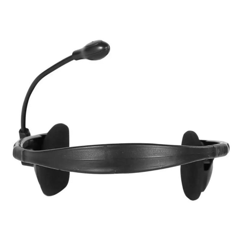 Auriculares Cableados Con Microfono Para Pc Largo 175cm Negro
