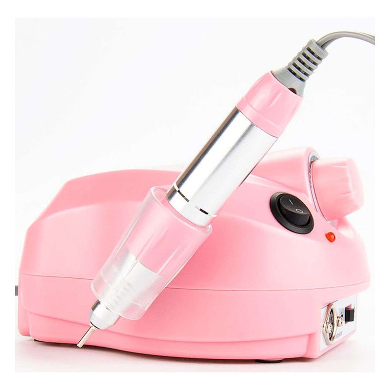Torno Para Uñas Manos Y Pies 30000 Rpm Rosa