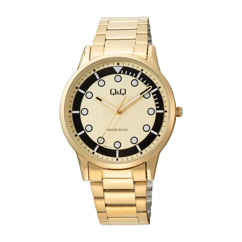 Reloj Qyq Metal Dorado Q50b007py Dorado