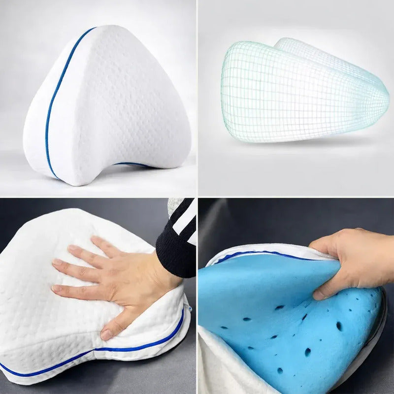 Almohada Para Piernas Viscoelástica Comfort Pillow Blanco