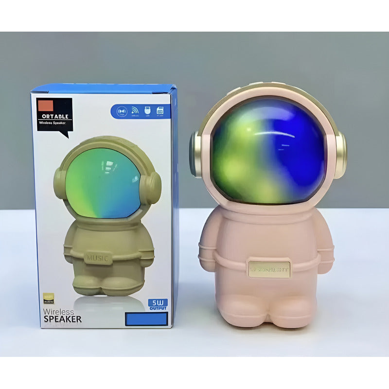 Parlante Astronauta Bluetooth, Mp3, Radio Fm Celeste