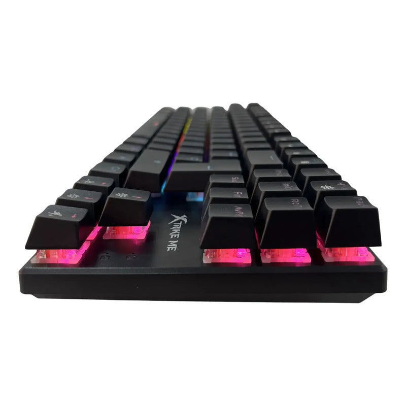 Teclado Xtrike Me Gamer Gk989 Mecánico Rgb Negro Qwerty Esp Negro Español Latinoamericano