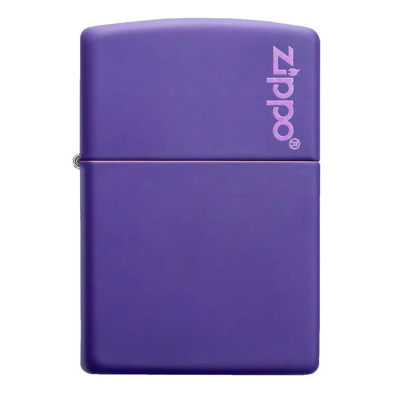 Encendedor Zippo Original Violeta Con Logo 237zl Lila