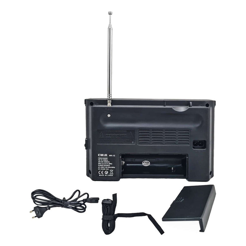 Radio Portátil Eléctrica O Pilas Cmik Mk12