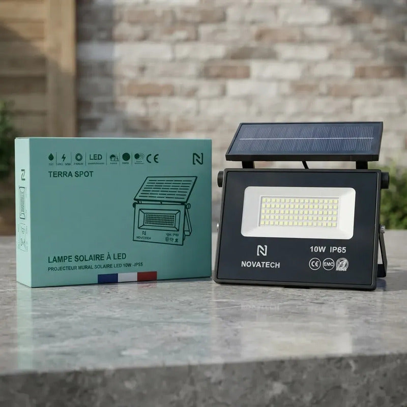 Reflector Solar Portátil Recargable Exterior Plegable 10w Negro Blanco Frío