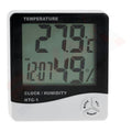 Reloj Control De Temperatura Y Humedad. Blanco