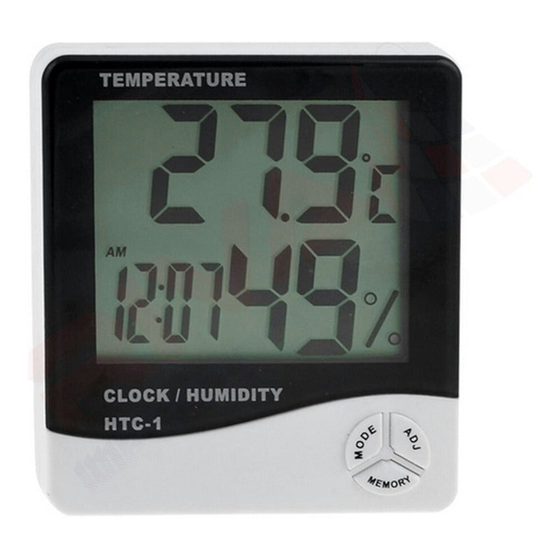 Reloj Control De Temperatura Y Humedad. Blanco