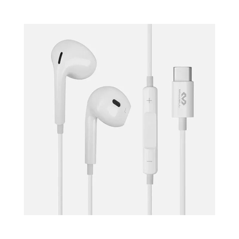 Auricular Miccell Vq-h53 Tipo C Manos Libres Blanco