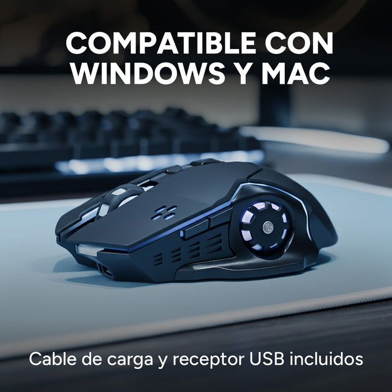Mouse Inalambrico Gamer Xtrike Me Gw601  3200 Dpi Negro