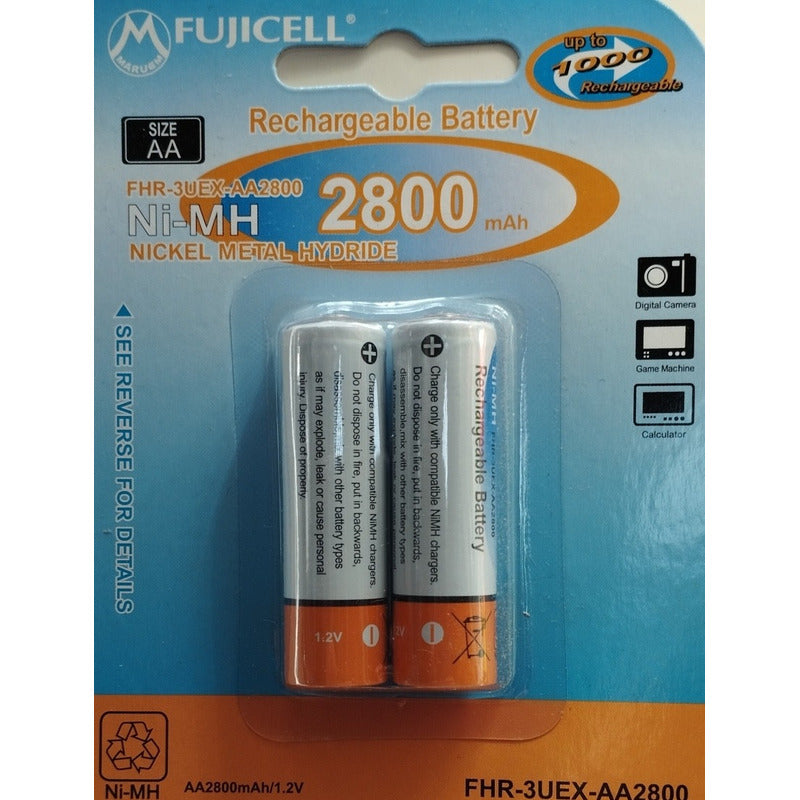 Pila Aa Recargable Fujicell 2800mah. Gran Canal.