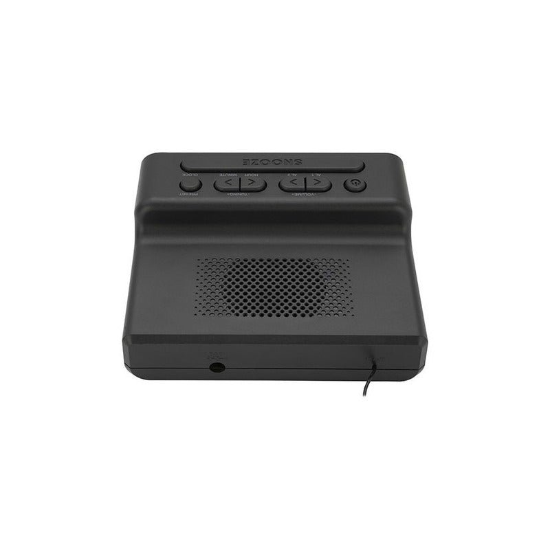 Radio Reloj Despertador Digital Philco 1006gr. Gran Canal Negro